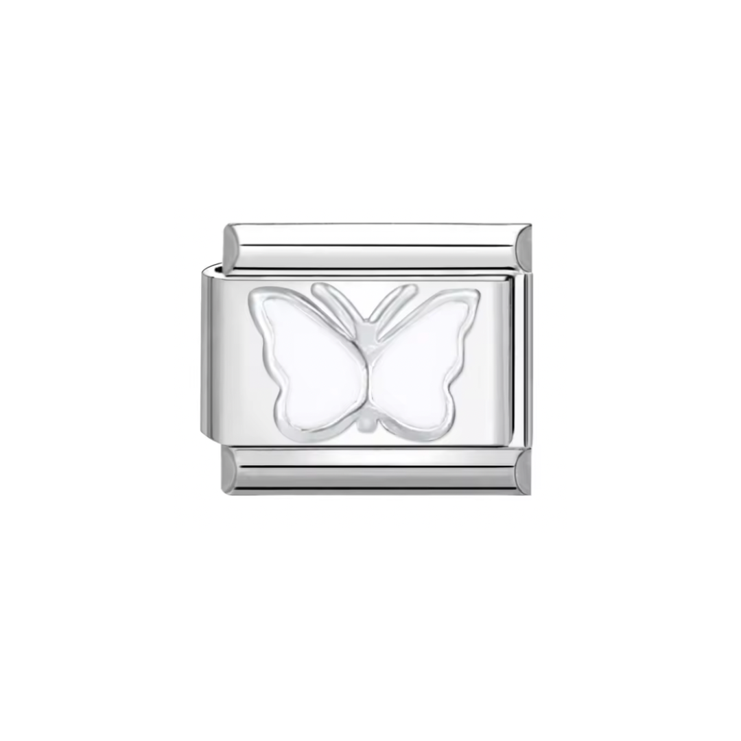 CHARM MARIPOSA BLANCA