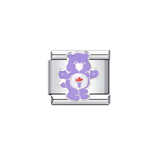 CHARM CARE BEAR PURPLE