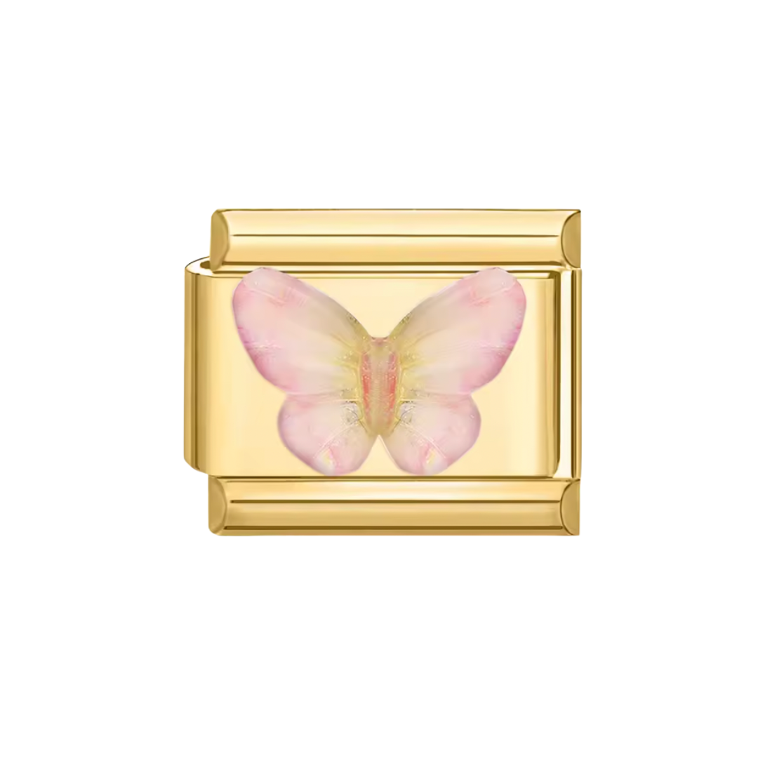 CHARM MARIPOSA 3D ROSA