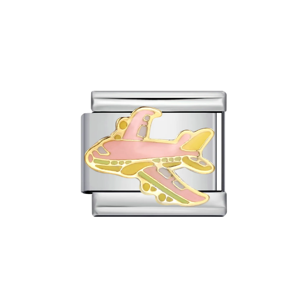 CHARM AVIÓN ROSA